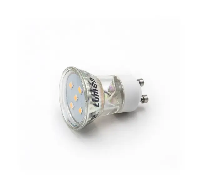 LED ΛΑΜΠΑ GU10 MR11 ΓΥΑΛΙΝΟ 2W 105° ΘΕΡΜΟ 3000Κ
