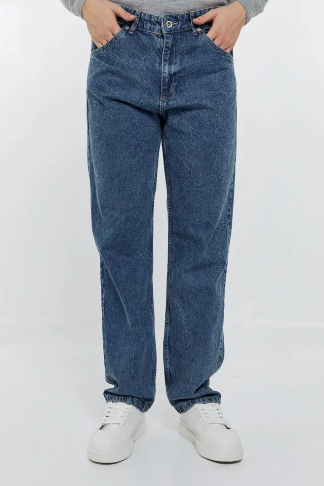 Παντελόνι Jean Loose Fit Μπλε Μπλέ