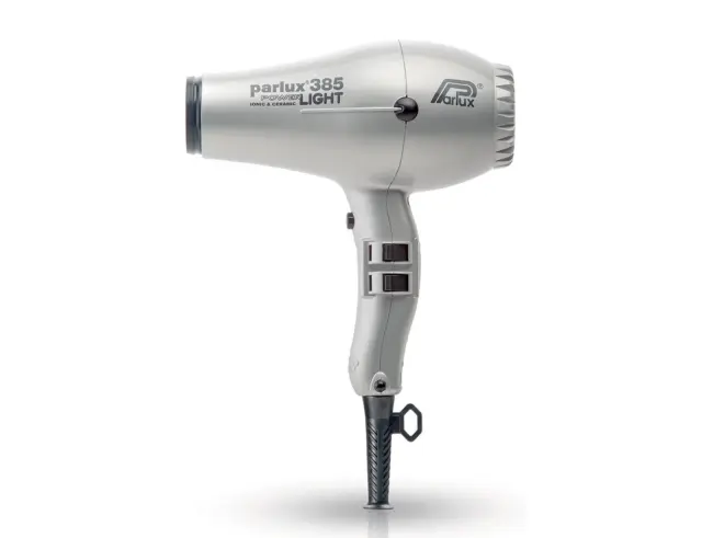 Επαγγελματικό Πιστολάκι Μαλλιών Parlux 385 PowerLight με ισχύ 2150W και 4 θερμοκρασίες - Silver385 Silver