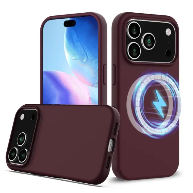 MagSafe Θήκη για iPhone 17 Pro Max/18 Pro Max- Plum Color OEM 3