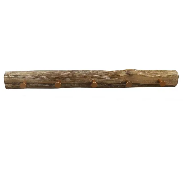 Κρεμάστρα ξύλινη καφέ 5 θέσεων 65x7x7cm Espiel REF115