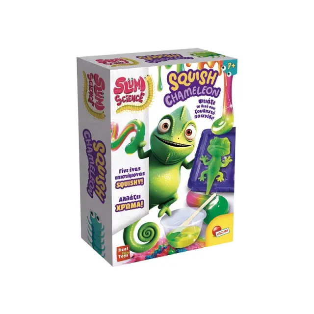 Slumi Science Pocket Squish Chameleon - DIY Χαμαιλέοντας που Αλλάζει Χρώμα με τη Θερμοκρασία
