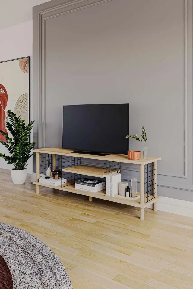 Έπιπλο Τηλεόρασης LOCUSEL Sapphire Δρυς 3