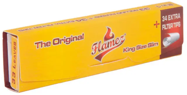Flamez Χαρτάκια The Original King Size Slim - 33φ. + Tips
