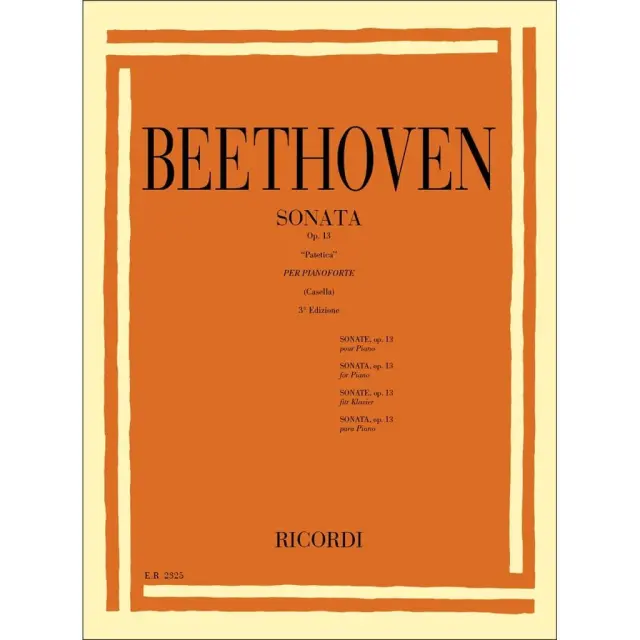 RICORDI L.V.Beethoven - Sonata op.13 Patetica per pianoforte