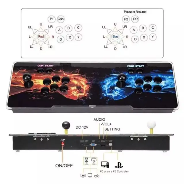 Κονσόλα παιχνιδιών Retro stick arcade HD 2000+ παιχνίδια - OEM 3