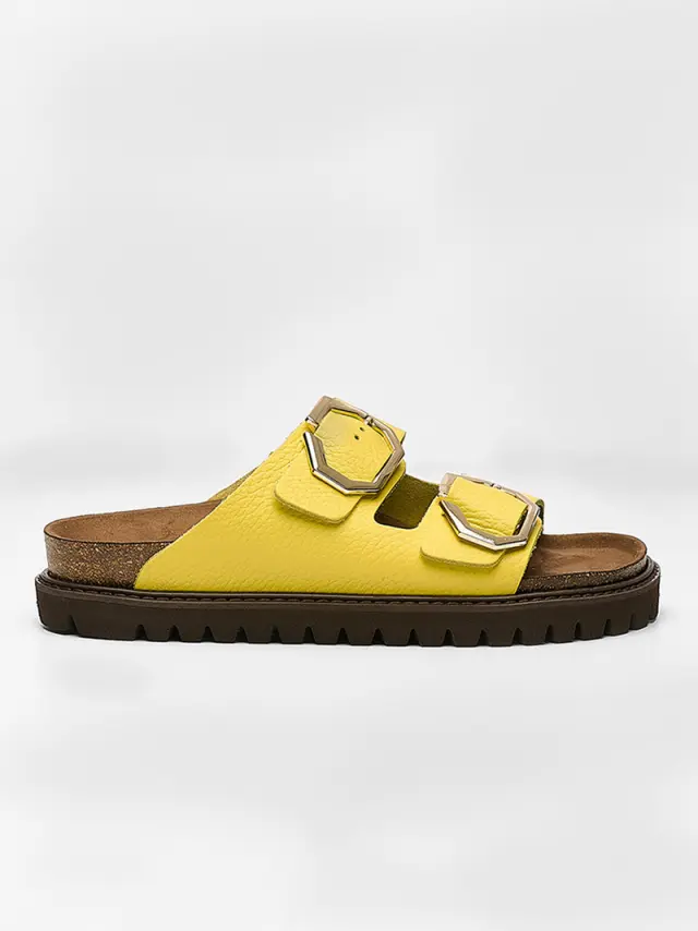 Genuins Πέδιλα Γυναικείο δέρμα Κίτρινο GEN/GALIA G106501 YELLOW 3