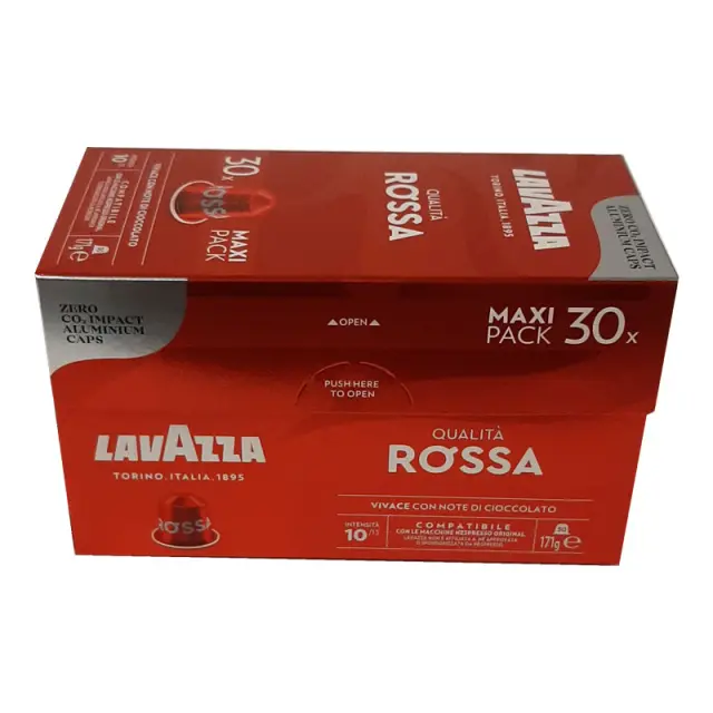 Lavazza Qualita Rossa κάψουλες Nespresso αλουμινίου - 30 τεμάχια