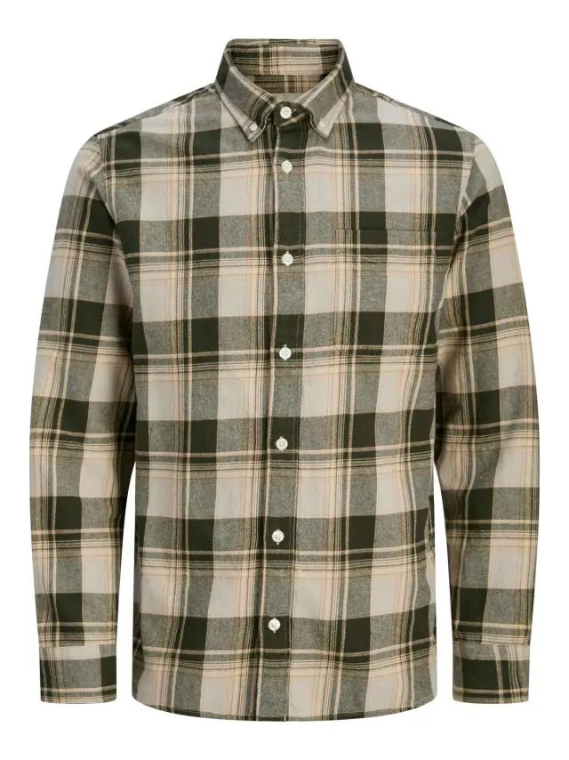 JPRBLUBROOK CHECK L/S SHIRT SN Peat - L
