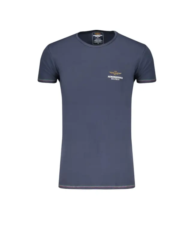 Aeronautica Militare - Ανδρική Κοντομάνικη Φανέλα SCOTI003J508-08184 Μπλε 3