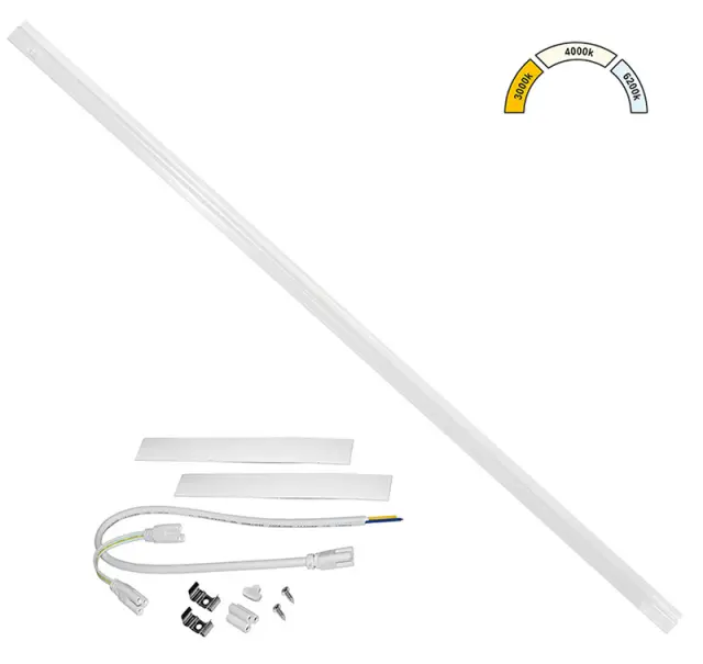 LED ΦΩΤΙΣΤΙΚΟ ΚΟΥΖΙΝΑΣ T5 120cm 20W CCT ΛΕΥΚΟ