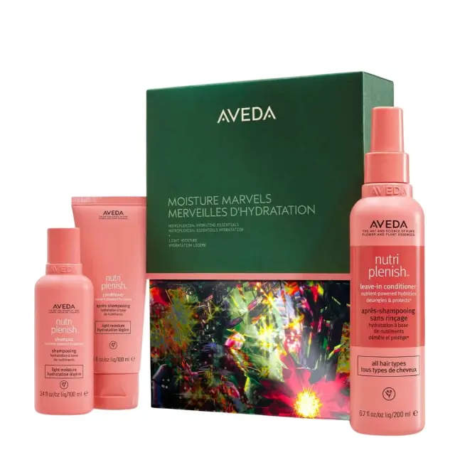 Aveda Σετ Περιποίησης Μαλλιών Moisture Marvels Nutriplus Hydrating Essentials Light: Shampoo Light Moisture 100ml + Conditioner Light Moisture 100ml + Leave-in Conditioner 200ml