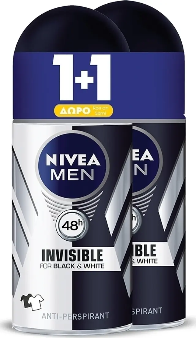 Nivea Black & White Invisible Original Γυναικείο Αποσμητικό Roll-On 50ml