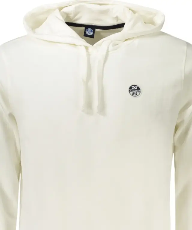 North Sails - Ανδρικό Φούτερ Με Κουκούλα Regular Fit 993013-000-0101 Λευκό 3