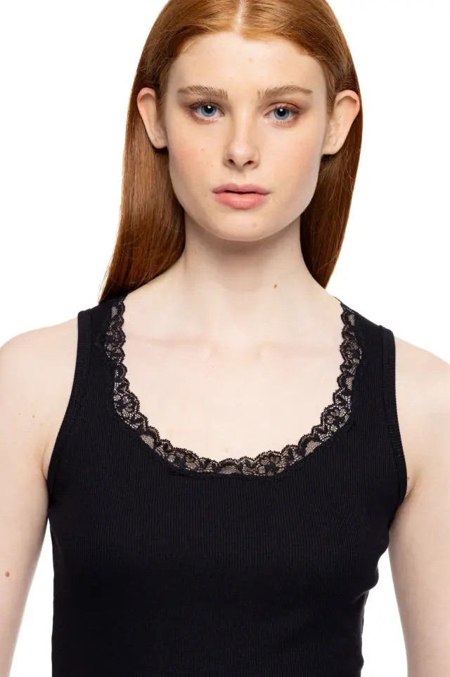 Αμάνικο τοπ με φαρδιά τιράντα SHOLDER NOS L1101 Black Pink Label 3