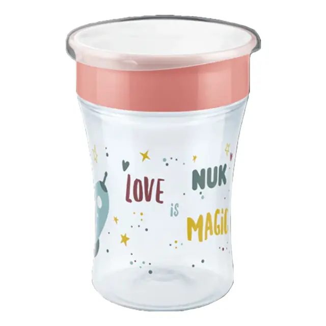 Nuk Παιδικό Ποτηράκι "Magic Cup" από Πλαστικό Πορτοκαλί 230ml για 8m+
