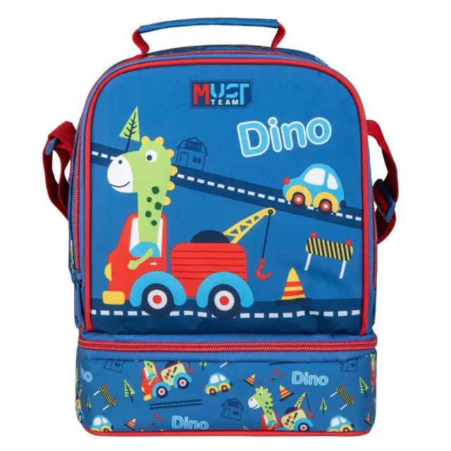 Must Τσαντάκι Φαγητού Ισοθερμικό Little Dino 2 Θήκες 000586229