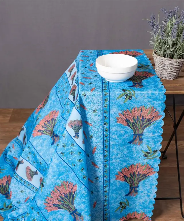 τραπεζομάντηλα (140cm x 180cm) mod3 σιέλ - -