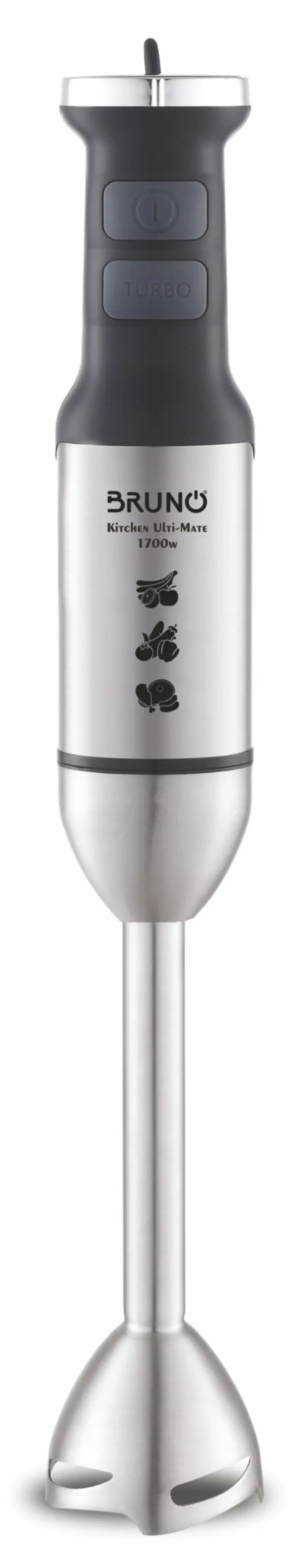 BRUNO ραβδομπλέντερ BRN-0249, 1700W, ρυθμιζόμενη ταχύτητα, 4 λεπίδες, inox-μαύρο