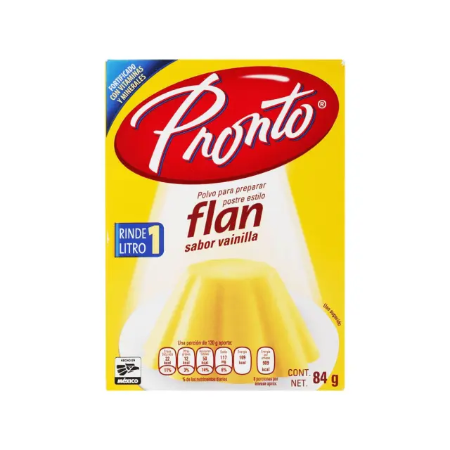 Pronto Flan Sabor Vainilla ΧΓ 84gr (Aνάλωση κατά προτίμηση πριν από 30/12/26)