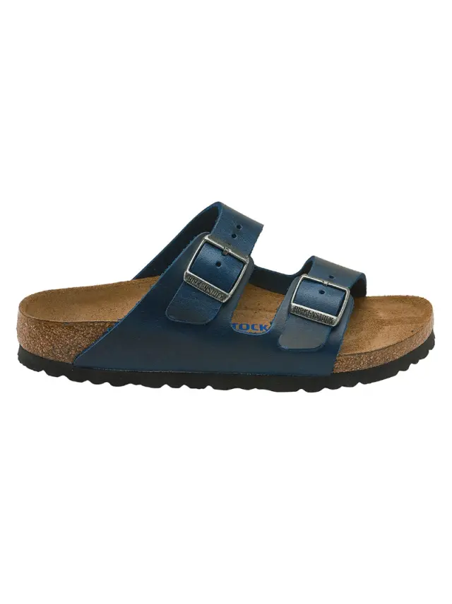 Birkenstock Πέδιλα Unisex δέρμα Μπλέ BIR/ARIZONA SOFT 1013643 BLUE 3