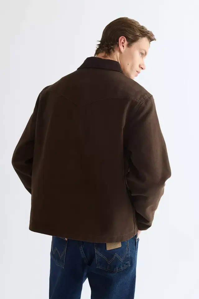 Wrangler Ανδρικό UTILITY Μπουφάν Διπλής Όψεως 112386964 - Chocolate Torte - XL 2
