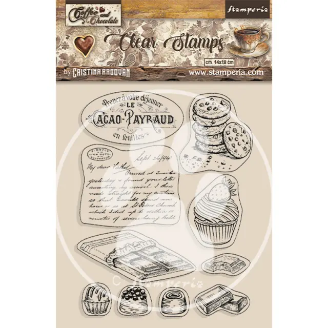 Σφραγίδα Stamperia 14×18 cm, Coffee and Chocolate, Element chocolate