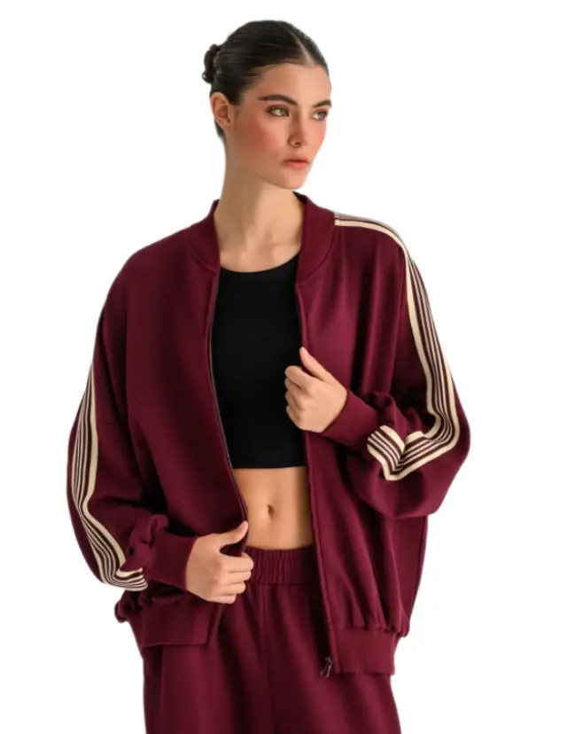 Bodytalk γυναικεία bomber ζακέτα φούτερ με ρίγες 1262-906222-2