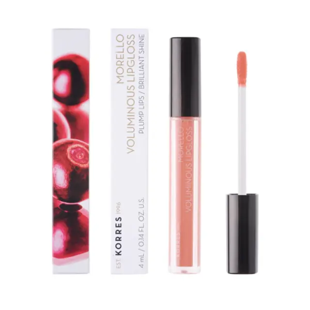 Korres Morello Lipgloss 12 Candy Pink 4ml (Κραγιόν Ροζ Ανοιχτό) 2