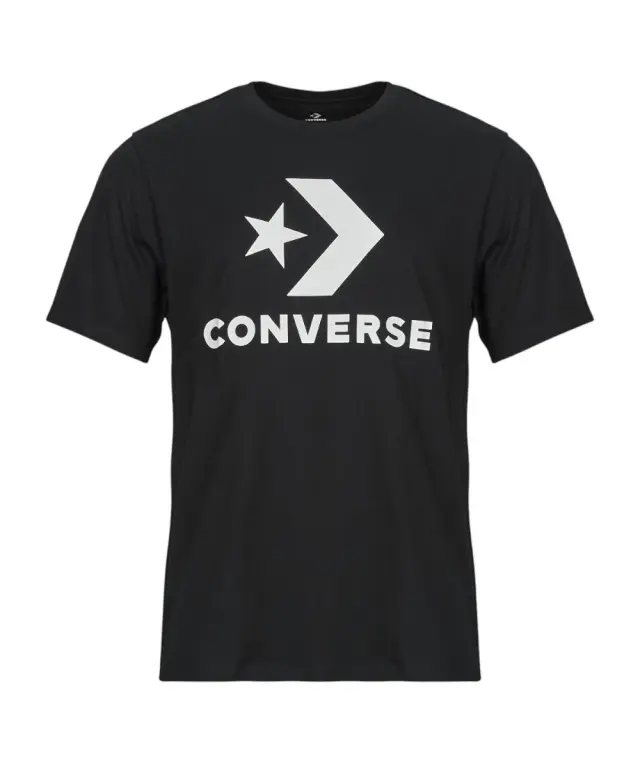 Converse - Ανδρικό T‑shirt Logo Star Chevron CVM5T458-001 Μαύρο - XS