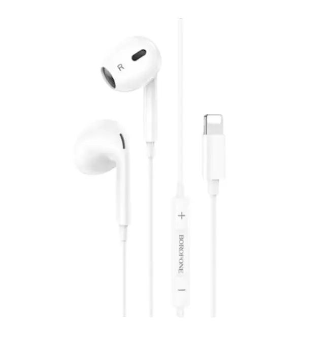 Borofone In-ear Ενσύρματα Ακουστικά με Βύσμα Lightning Άσπρα BM85 MAX