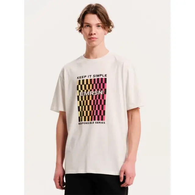 Emerson Men's SS T-Shirt (251.EM33.07-Frosty White) - Εκρού