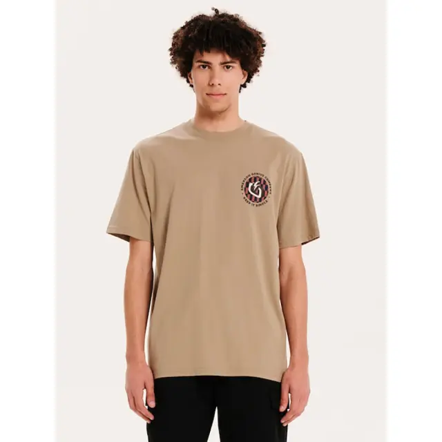 Emerson Men's SS T-Shirt (251.EM33.04-Smoke Beige) - Μπέζ
