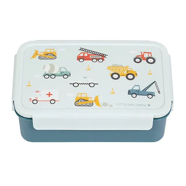 A Little Lovely Company Δοχείο Φαγητού με Χωρίσματα Bento Lunch Box Vehicles SBVEBU53