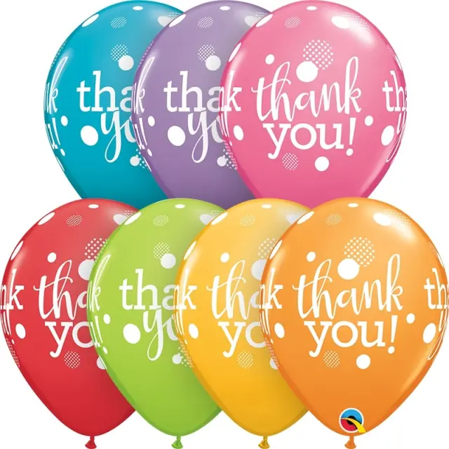 Μπαλόνια Λάτεξ 11 Thank You Festive Assortment / 25 τεμ