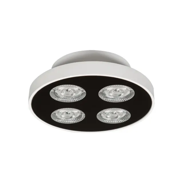 Gapo Φωτιστικό οροφής LED 12W 4000K ø14.15cm λευκό Άσπρο Άσπρο/Μαύρο