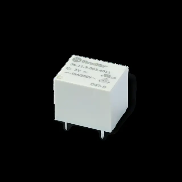 Rel. miniature (sugar cube) 1CO 10A/12VDC/AgSnO2/wash tight (36.11.9.012.4011)