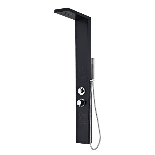 BORMANN ELITE BTW5060 - BORMANN Elite BTW5060 Στήλη Υδρομασάζ Layla Σταθερή Με Διανομέα 3 Λειτουργιών Black (060598)