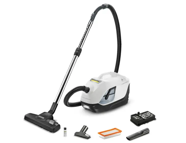 Ηλεκτρική Σκούπα υγρών & στερεών Karcher DS 6 με Ισχύ 650W, φίλτρο νερού και Χωρητικότητα κάδου 2L1.195-250.0