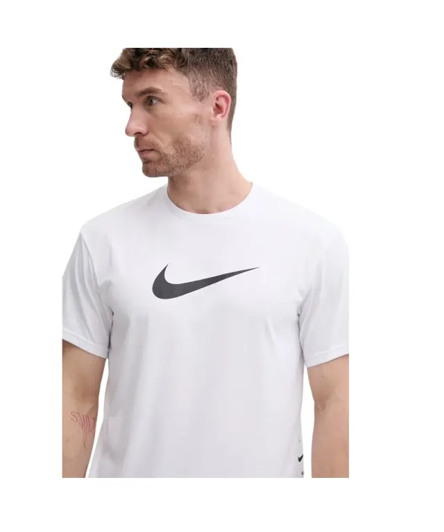 Nike - Ανδρική Αντηλιακή Μπλούζα Short Sleeve Hydroguard NESSG523-100 Λευκό 3