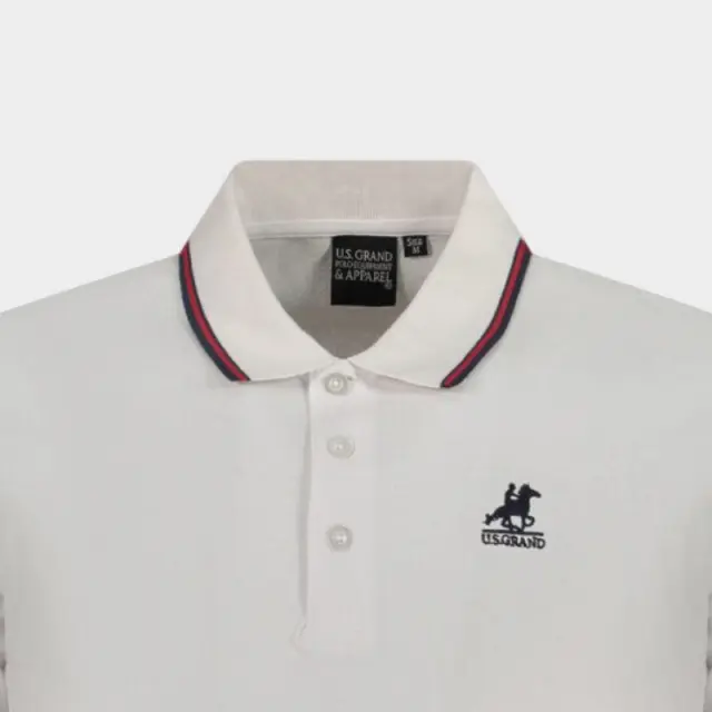 T-shirt U.S.Grand Polo AU02660_BI6BIANC Λευκό - 2XL 3