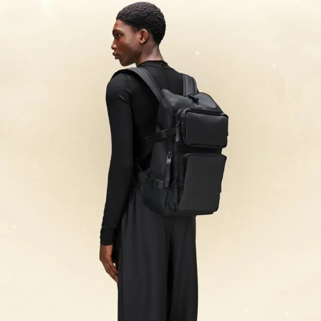 Αδιάβροχο Σακίδιο Rains Trail Cargo Backpack 14330-01 Μαύρο - ONESIZE 3