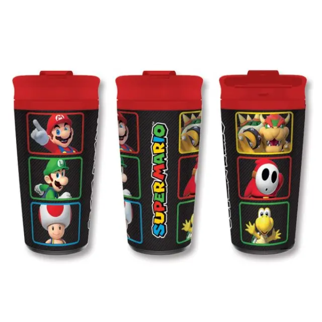 Κούπα ταξιδίου 450ml Super Mario (Colour Blocks) Metal Travel Mug MTM28104 2