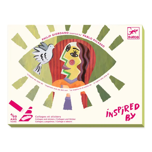 Djeco Inspired by Picasso- Κολάζ Κυβισμός Πορτραίτα (4+ ετών) 09386