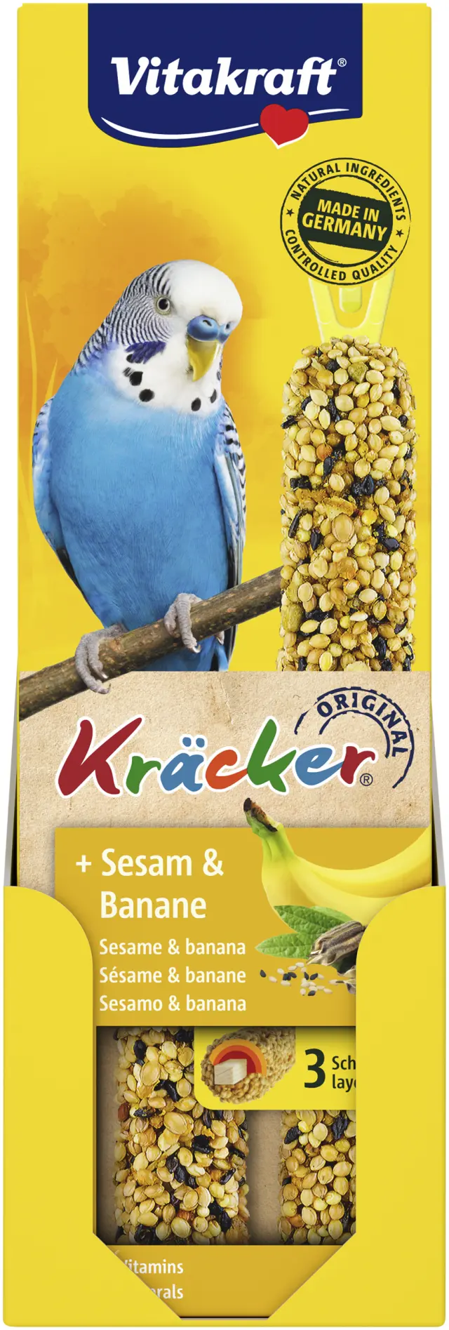Vitakraft - KrAcker banana and sesame for budgies - Pet Supplies