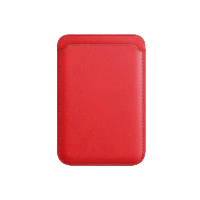 RFID MagSafe Wallet Pouch Card Holder-Red OEM 2