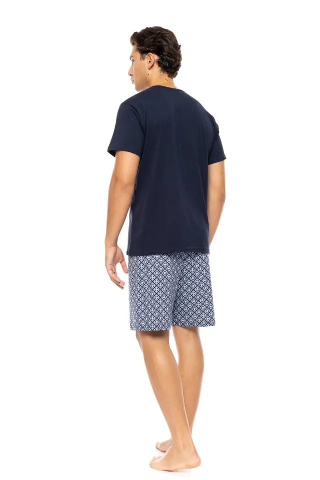 Ανδρική Πυτζάμα 3 τεμαχίων Navy Botany S-M562 Yacht Blue Ulisse - XXL 3
