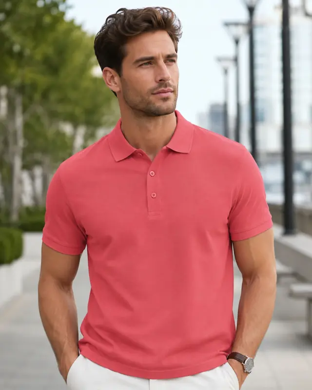 Μπλούζα Polo Noshame® Κοραλί - 112634 - 3XL