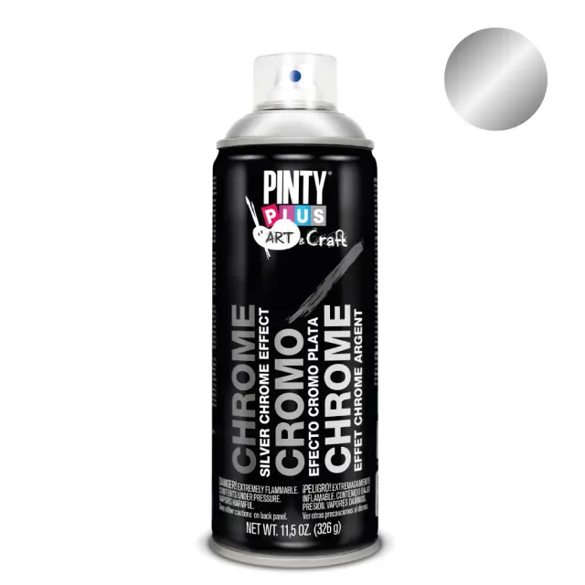 Pinty Plus Art&Craft spray chrome Silver effect 400ml / 90.222