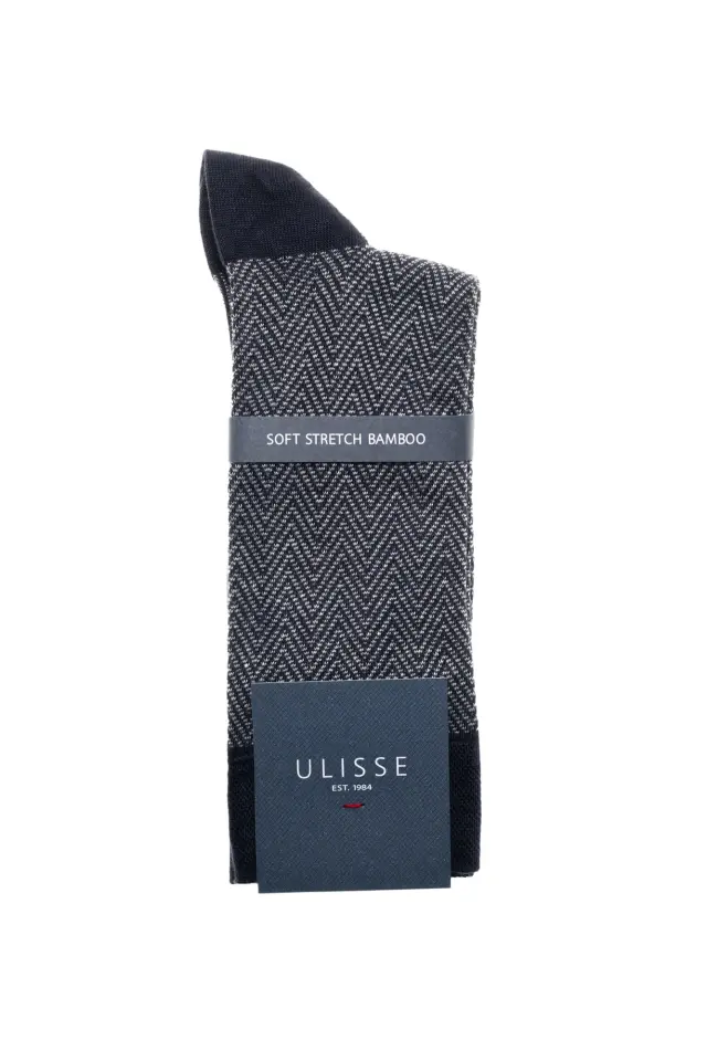 Κάλτσες ανδρικές 90% Bamboo SC-M100-901 Cosmos Blue One Size 41-46 Ulisse 2